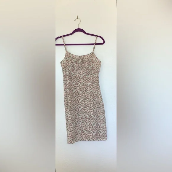 Fashion Bug green Floral Dress Size 8 - Picture 2 of 5